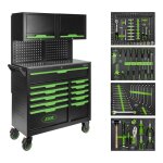 Servante d'atelier jbm 55118 compl�te avec panneaux perfor�s et 4 mo