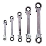 Set de cls plates  cliquet polygonales 5 pices
