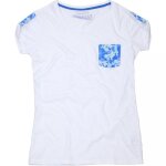 T - shirt femme vespa camouflage blanc - xs