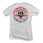 T - shirt gasoline live to ride balnc - m
