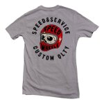 T - shirt gasoline speed & service gris - m