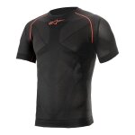 T - shirt technique manches courtes alpinestars ride tech v2 noir / rouge - T - shirt technique manches courtes alpinestars ride tech v2 noir / rouge -