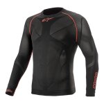 T - shirt technique manches longues alpinestars ride tech v2 noir / rouge - T - shirt technique manches longues alpinestars ride tech v2 noir / rouge -