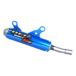 Silencieux d �chappement dep s2 fs bleu - ktm 125 sx 23 - 25