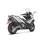 Silencieux akrapovic inox noir embout carbone kymco ak 550 17 -