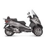 Silencieux akrapovic inox noir embout carbone pour piaggio mp3 500 11 -
