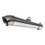 Silencieux brazoline moto race 2 inox universel