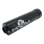 Silencieux d'�chappement alu full noir krm pro ride 50 - 70cc