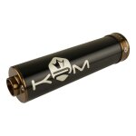 Silencieux d'�chappement alu noir et bronze krm pro ride 70 - 90cc