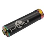Silencieux d'�chappement alu noir / n�ochrome krm pro ride 50 - 70cc