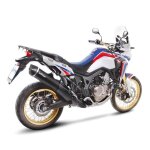 Silencieux leovince nero inox noir casquette carbone honda africa twin