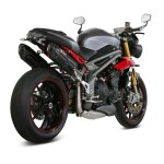Silencieux mivv double suono inox noir triumph speed triple 1050 16 - 20
