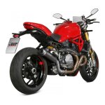 Silencieux mivv gp pro inox noir casquette inox ducati monster 821 18 -