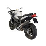 Silencieux mivv oval carbone / casquette carbone bmw f 800 r 09 - 20