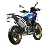 Silencieux mivv speed edge inox / casquette carbone bmw f 900 gs 24 - 25
