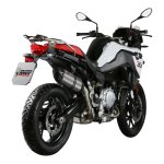 Silencieux mivv suono inox casquette carbone bmw f 750 / 850 gs 18 - 20