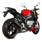 Silencieux mivv suono inox noir / casquette carbone bmw s 1000 r 17 - 19