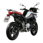 Silencieux mivv suono inox noir casquette carbone bmw f 750 / 850 gs 18 -