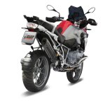 Silencieux mivv suono steel black casquette carbone bmw r1200gs 13 - 18