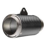 Silencieux universel leovince lv corsa carbone �65 mm droit