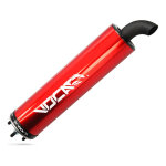 Silencieux voca racing alu rouge scooter