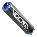 Silencieux voca racing bestia carbon embouts anodiss bleu