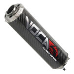 Silencieux voca racing bestia carbon embouts anodiss gris