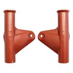 Support de phare chaudron mbk au / av 89 rouge