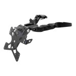 Support de plaque evotech noir ducati monster 1200 14 - 21