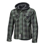 Sur - chemise textile à capuche held lumberjack ii noir / vert - l Sur - chemise textile à capuche held lumberjack ii noir / vert - l