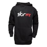 Sweat  capuche enfant thor mx pullover noir - s