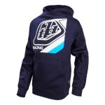 Sweat � capuche enfant troy lee designs precision noir / bleu - ym