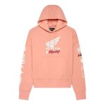 Sweat � capuche femme fox racing w fox x honda oversized pale pink - x