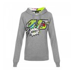 Sweat à capuche femme vr46 valentino rossi pop art gris 2019 - s Sweat à capuche femme vr46 valentino rossi pop art gris 2019 - s