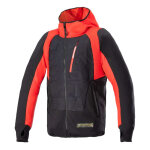 Sweat � capuche moto alpinestars mo. st. eq hybrid hooded black / flame r
