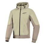 Sweat � capuche moto alpinestars radium tech mastic / aluminium - 4xl