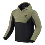 Sweat  capuche moto rev it andon black / green - m