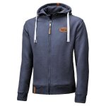 Sweat capuche zip - hoodie 46 bleu marine - xs