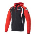 Sweat  capuche zipp alpinestars / honda rouge / noir - s
