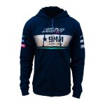 Sweat  capuche zipp bud racing team bud racing 21 noir logo vert -