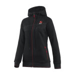 Sweat  capuche zipp femme akrapovic noir - s