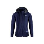 Sweat  capuche zipp femme s - line street bleu - l
