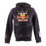 Sweat  capuche zipp kini red bull topography bleu nuit - xs