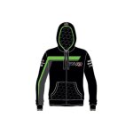 Sweat enfant � capuche staff bud racing 18 vert / noir - 8 ans