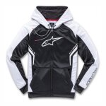 Sweat zipp� � capuche alpinestars strike noir / blanc - s