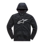 Sweat zipp� � capuche enfant alpinestars kid s ageless noir / blanc -