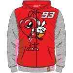 Sweat zipp  capuche enfant marc marquez kid gris / rouge - 2 / 3 ans