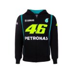 Sweat zipp  capuche enfant vr46 petronas noir - 6 / 7ans