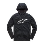 Sweat zipp� � capuche femme alpinestars ageless noir / blanc - xs