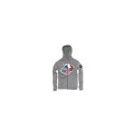 Sweat zipp� � capuche femme bud racing patriot gris chin� - s